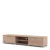 MATCH TV Unit 2 Drawers 2 Shelves in Jackson Hickory Oak - Image 10