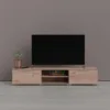 MATCH TV Unit 2 Drawers 2 Shelves in Jackson Hickory Oak - Image 8