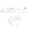 MATCH TV Unit 2 Drawers 2 Shelves in Jackson Hickory Oak - Image 4