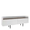 UNIT Sideboard 2 Drawers 3 Doors in White and Walnut