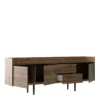 UNIT Sideboard 2 Drawers 3 Doors in Walnut and Black - Image 6