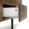 UNIT Sideboard 2 Drawers 3 Doors in Walnut and Black - Image 8