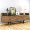 UNIT Sideboard 2 Drawers 3 Doors in Walnut and Black