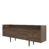 UNIT Sideboard 2 Drawers 3 Doors in Walnut and Black - Image 10