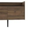 UNIT Sideboard 2 Drawers 3 Doors in Walnut and Black - Image 9