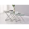 OSAKA Clear Glass Nest of Tables
