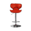 HILLSIDE PU Bar Stool with Chrome Adjustable Frame - Set of 2 - Image 5