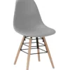 LILLY Plastic (PP) Dining Chair with Solid Beech Legs - Set of 4 - Image 9