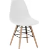 LILLY Plastic (PP) Dining Chair with Solid Beech Legs - Set of 4 - Image 6