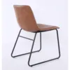 MEADOW PU Dining Chair with Black Metal Legs - Set of 2 - Image 4