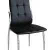 OYSTER PU Dining Chair with Chrome Frame - Set of 4