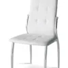 OYSTER PU Dining Chair with Chrome Frame - Set of 4 - Image 3