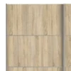 VERONA Sliding Wardrobe 180cm in Oak with Oak Doors and 5 Shelves - Image 3