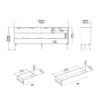 OSLO Double Dresser with 8 Drawers in White and Oak - Image 10