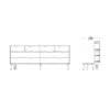 OSLO Double Dresser with 8 Drawers in White and Oak - Image 11