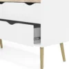 OSLO Double Dresser with 8 Drawers in White and Oak - Image 9