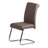 ASTRA PU Dining Chair with Chrome Frame - Brown, Grey - Set of 2