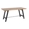 CAVENDISH Small Wooden Dining Table with Black Metal Legs - Image 2