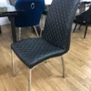 HAPPY DIAMOND PU Dining Chairs in Black, Grey-White, Brown and Black-White - Image 5