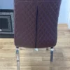 HAPPY DIAMOND PU Dining Chairs in Black, Grey-White, Brown and Black-White - Image 9