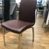 HAPPY DIAMOND PU Dining Chairs in Black, Grey-White, Brown and Black-White - Image 10