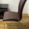 HAPPY DIAMOND PU Dining Chairs in Black, Grey-White, Brown and Black-White - Image 8