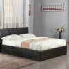 STAR FUSION Ottoman Sorage Bed Frame in Black - Single, Small Double and Double