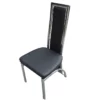POLO PLAIN PU Dining Chair in Black, Grey and Brown - Image 4