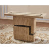 POTENZA Brown Marble Console Table with Marble Base