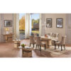 POTENZA Brown Marble Console Table with Marble Base - Image 2