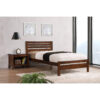 ASTLEY Solid Hardwood Bed in Antique Oak