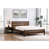 ASTLEY Solid Hardwood Bed in Antique Oak - Image 2