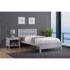 ASTLEY Solid Hardwood Bed in Grey