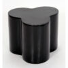 COLBERT High Gloss Lamp Table in Black, White and Red