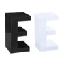 EVE High Gloss Lamp Table in White and Black
