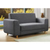 FIDA Dark Grey Fabric Sofa - 2 Seater & 3 Seater - Image 2