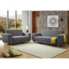 FIDA Dark Grey Fabric Sofa - 2 Seater & 3 Seater