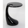 HOUSTON High Gloss Lamp Table in Black, Red and White