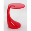 HOUSTON High Gloss Lamp Table in Black, Red and White - Image 2