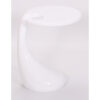 HOUSTON High Gloss Lamp Table in Black, Red and White - Image 3