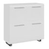NEWLINE High Gloss Small Sideboard with 4 Doors in Black & White - Image 2