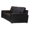RANEE Bonded Leather & PU Sofa in Black & Brown - Image 3