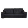 RANEE Bonded Leather & PU Sofa in Black & Brown - Image 4