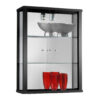 SELBY Hanging - Wallmounted Glass Cabinet in Oak, Silver, White & Black - Image 2