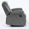 TURIN Grey Leather Aire Manual Recliner Sofa - 1 Seater, 2 Seater & 3 Seater - Image 8
