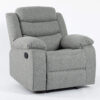 TURIN Grey Fabric Manual Recliner Sofa - 1 Seater, 2 Seater & 3 Seater - Image 12