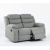 TURIN Grey Fabric Manual Recliner Sofa - 1 Seater, 2 Seater & 3 Seater - Image 9