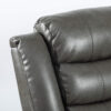 TURIN Grey Leather Aire Manual Recliner Sofa - 1 Seater, 2 Seater & 3 Seater - Image 14