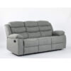 TURIN Grey Fabric Manual Recliner Sofa - 1 Seater, 2 Seater & 3 Seater - Image 2