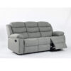 TURIN Grey Fabric Manual Recliner Sofa - 1 Seater, 2 Seater & 3 Seater - Image 3